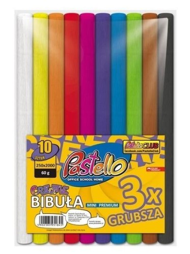 Bibuła mini premium 25x200cm 10 kolorów