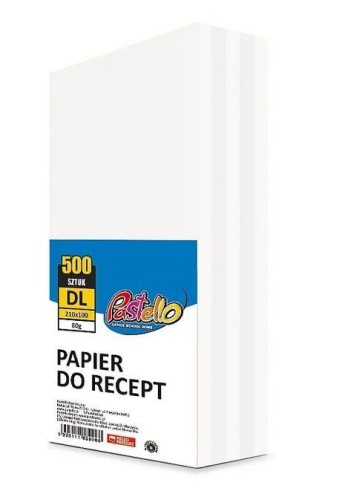 Papier ksero 210x100mm 80g 500 arkuszy biały
