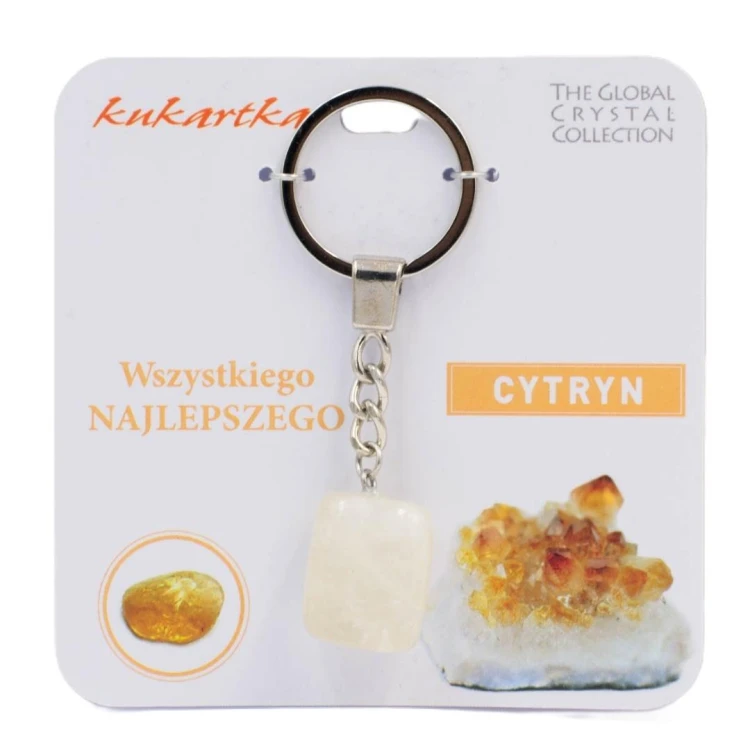 Brelok Wszystkiego najlepszego cytryn, Kukartka