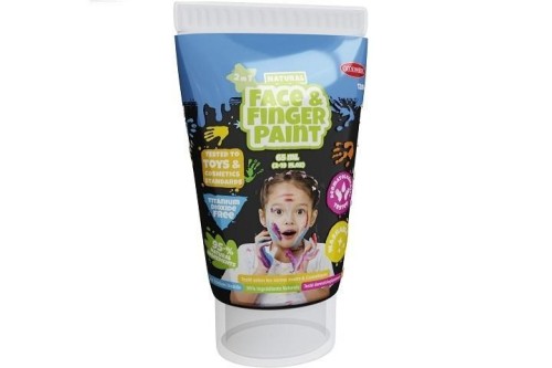 Farba dla malowania palcami czarna 65ml, Boti