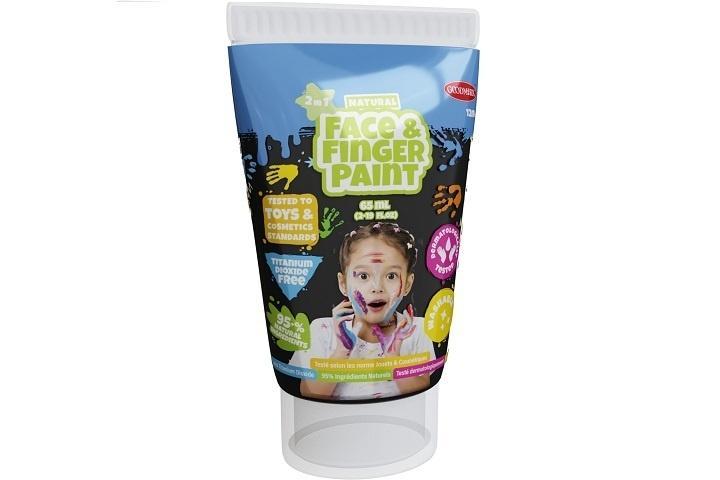 Farba dla malowania palcami czarna 65ml, Boti
