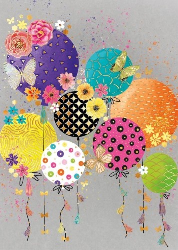 Karnet mini B8 Jaskrawe balony