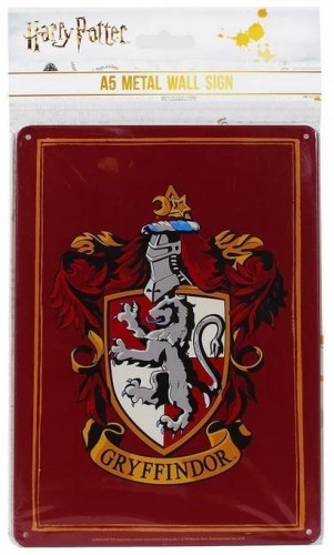 Harry Potter Tabliczka metalowa Herb Gryffindoru