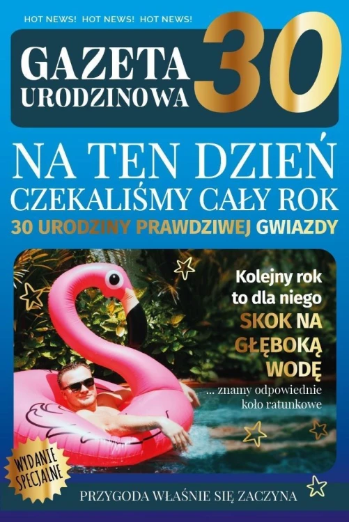 Karnet Urodziny gazeta 30