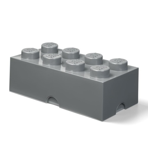 LEGO(R) pojemnik klocek ósemka szary, NHG