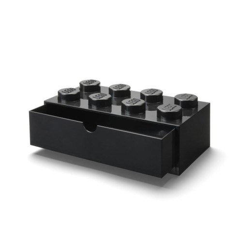 LEGO(R) pojemnik klocek z szufladą ósemka czarny
