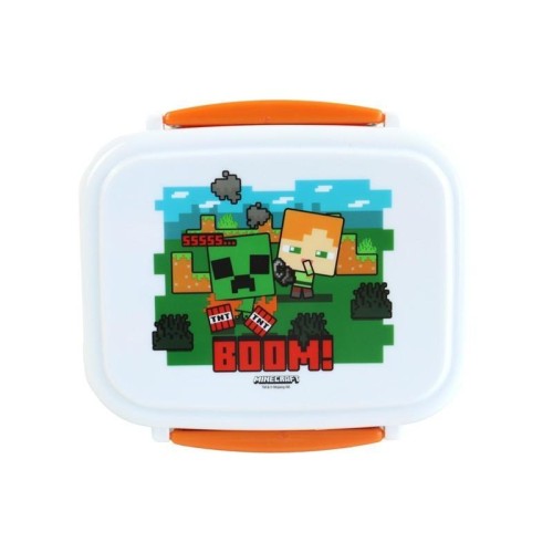 Pudełko na lunch ze sztućcami Minecraft Boom!