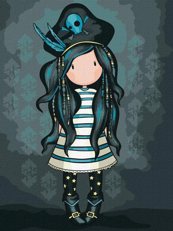 Malowanie po numerach - Black Pearl Kids 30x40cm