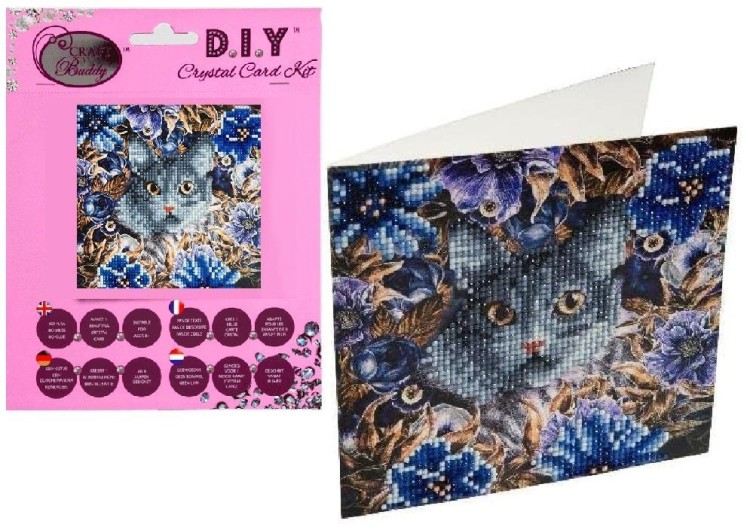 Diamentowa mozika Koty i kwiaty 18x18cm, Pro Kids