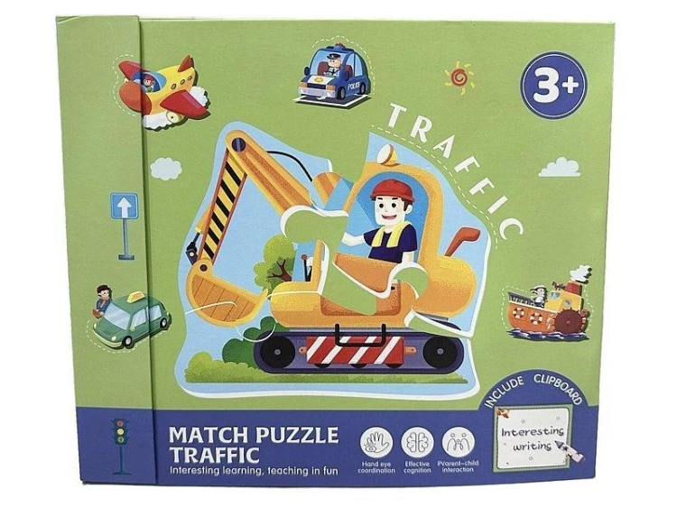 Puzzle i tablica suchościeralna z długopisem, ADAR