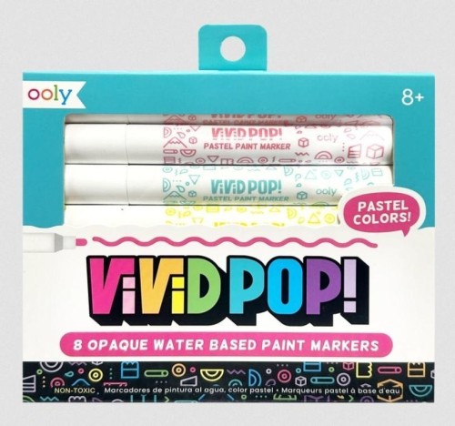 Markery Akrylowe Vivid Pop!! Pastelowe 8szt, ooly