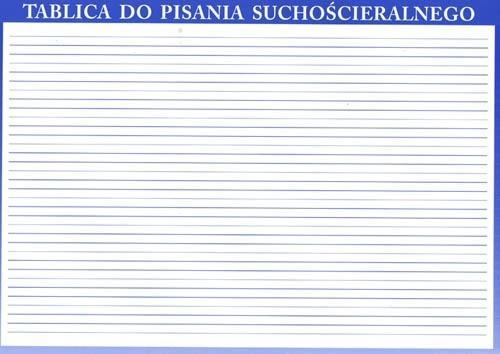 Tablica do pisania suchościeralnego, LITERAT