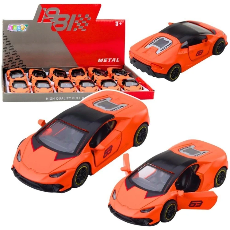Samochód sportowy z napędem pomarańczowy 1:43