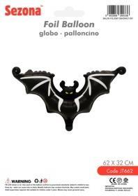Balon Halloween Nietoperz 62x32cm