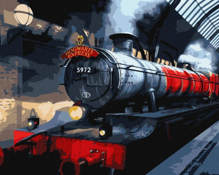 Malowanie po numerach -Ekspres do Hogwartu metal