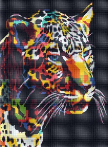 Diamentowa mozaika - Jaguar pop-art 3040cm, Ideyka