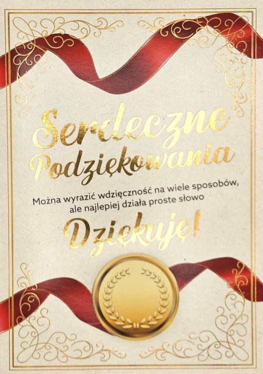 Karnet 3K Podziękowania