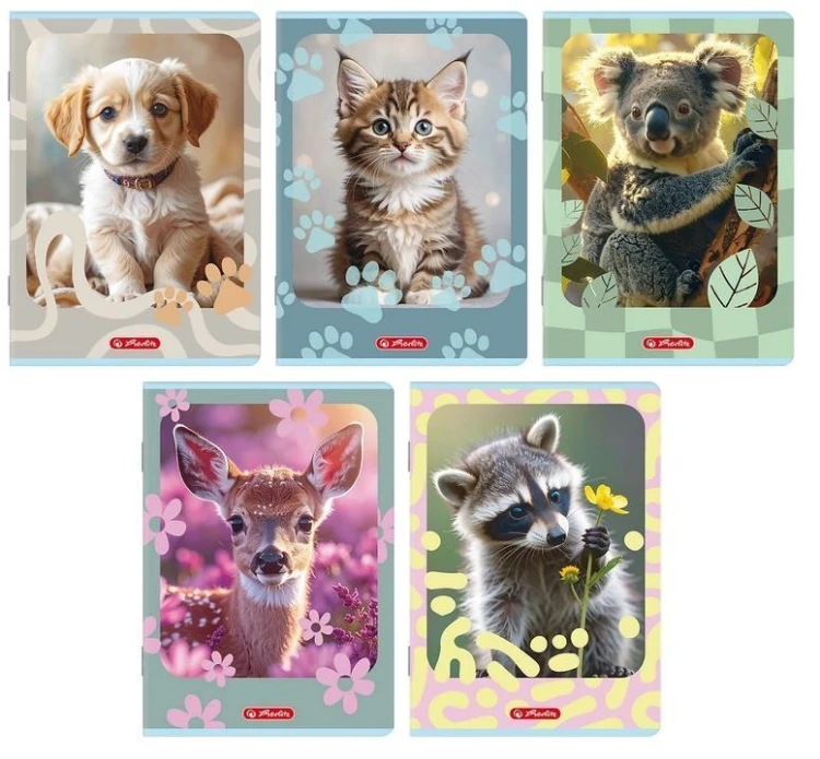 Zeszyt A5/16K kratka Animals (20szt) HERLITZ