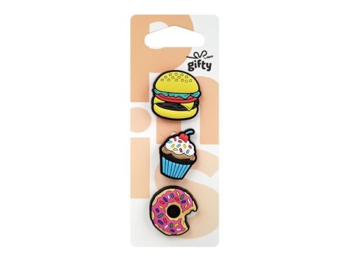 Przypinki silikonowe fast food 3szt, MFP