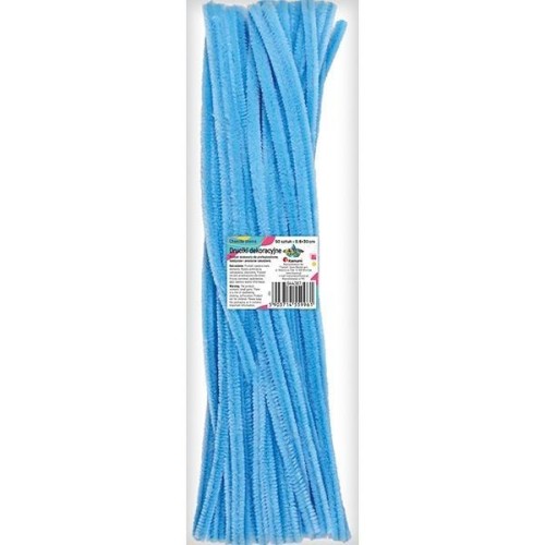 Druciki dekoracyjne 0,6x30cm błękitne 50szt