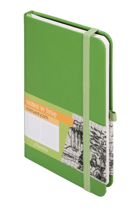 Notes A6 Linia Romantyzm Zielony ANTRA, Antra