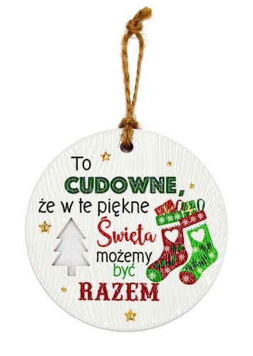 Zawieszka ceramiczna Boże Narodzenie