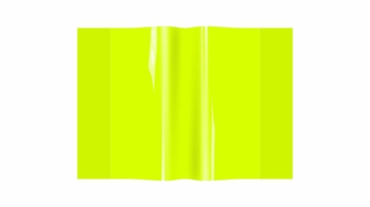 Okładka zeszytowa A5 PVC neon żółty (10szt)
