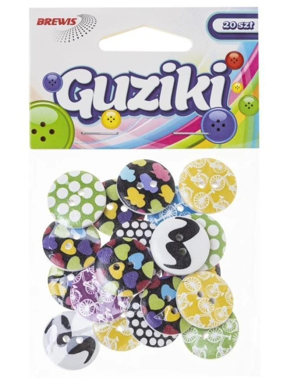 Guziki kolorowe wzory, Brewis