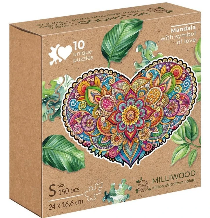Puzzle drewniane 150 Mandala miłości ALEX