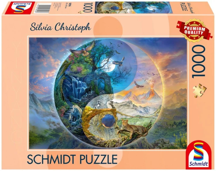 Puzzle PQ 1000 Wszędzie góry, Schmidt