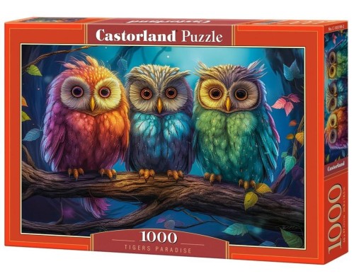 Puzzle 1000 Three Little Owls CASTOR, Castorland