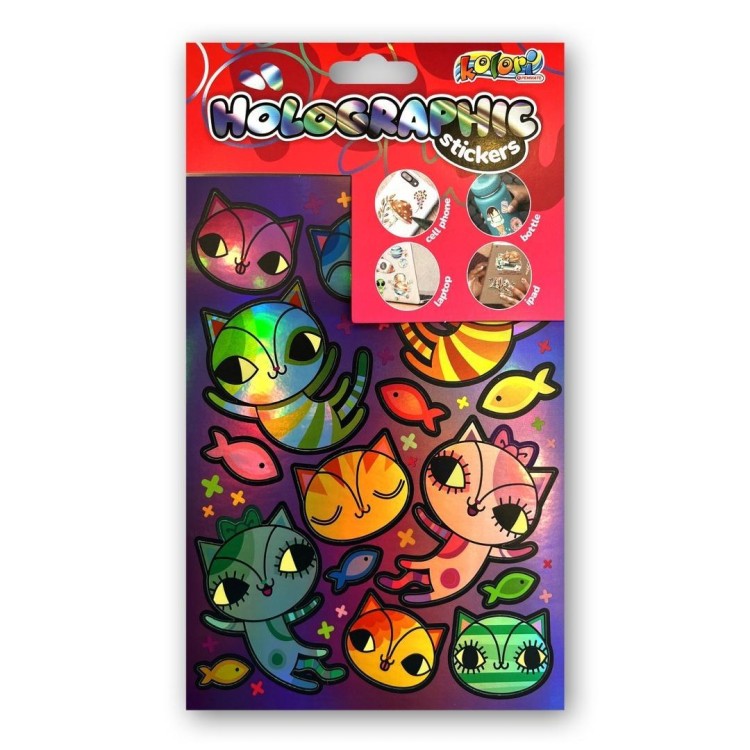 Naklejki holographic cats PENMATE