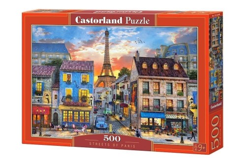 Puzzle 500 Streets of Paris CASTOR, Castorland
