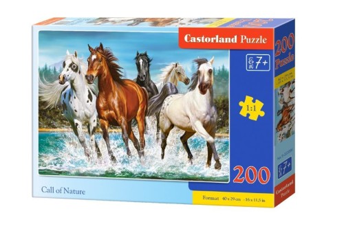 Puzzle 200 Call of Nature CASTOR, Castorland