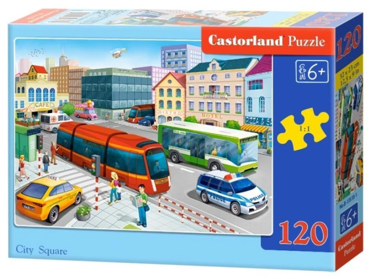 Puzzle 120 City Square CASTOR, Castorland
