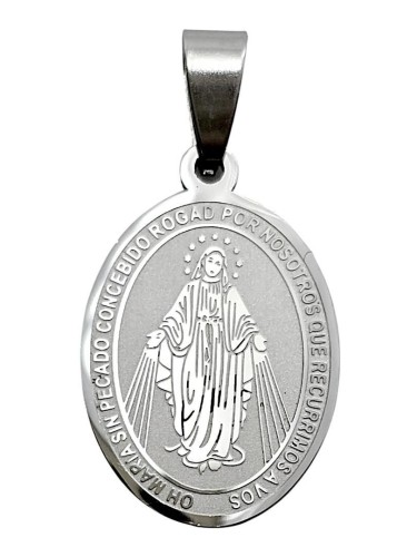 Medalik Matka Boża Niepokalana Stainless
