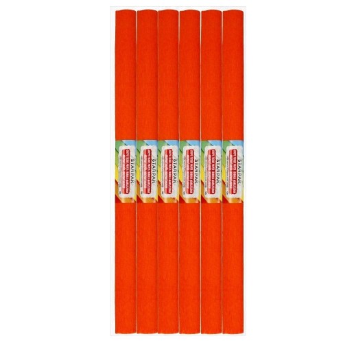 Bibuła marszczona 06 pomarańczowa ciemna (10szt)