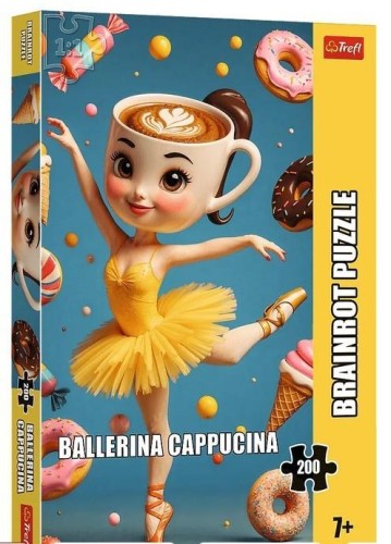 Puzzle 200 BrainRots Ballerina Cappuccina, Trefl