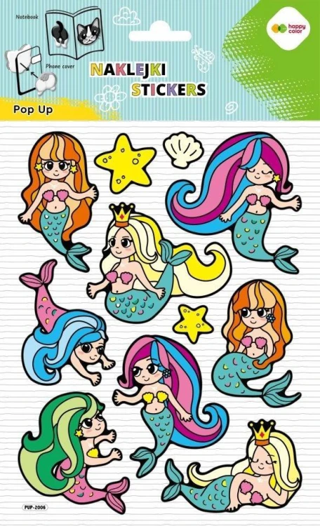 Naklejki 3D Pop Up Little Sirens 146x240 HAPPY