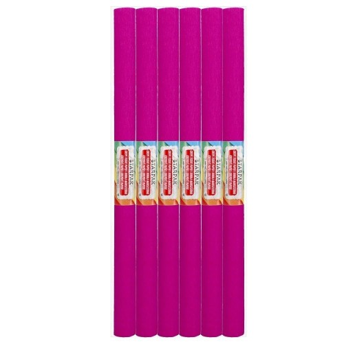 Bibuła marszczona 12 różowa ciemna (10szt)