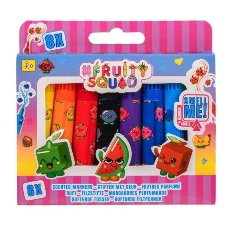 Pachnące mini pisaki 8 szt. FRUITYSQUAD, Canenco