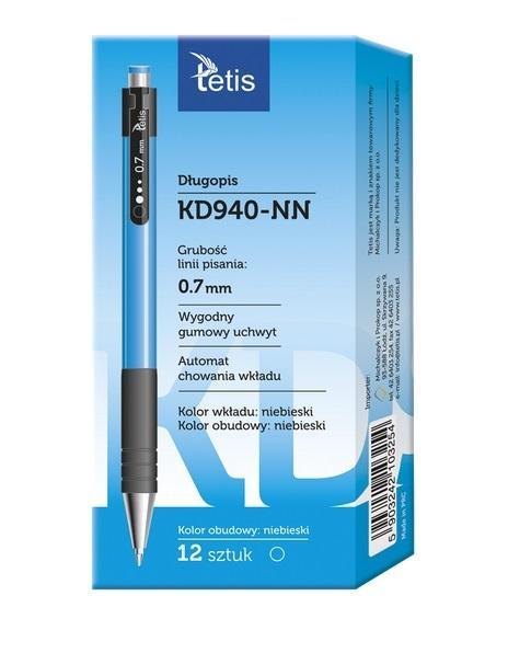 Długopis obudowa niebieska KD940-NN (12szt), Tetis