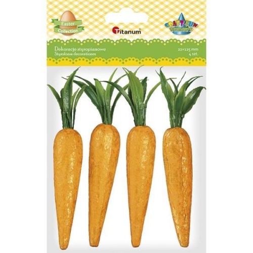 Marchewki styropianowe 22x125mm 4szt, Titanum