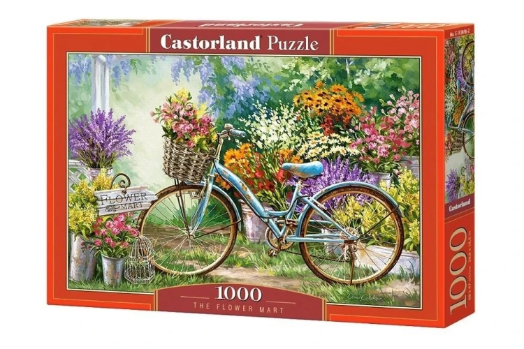 Puzzle 1000 Kwiatowy targ CASTOR, Castorland