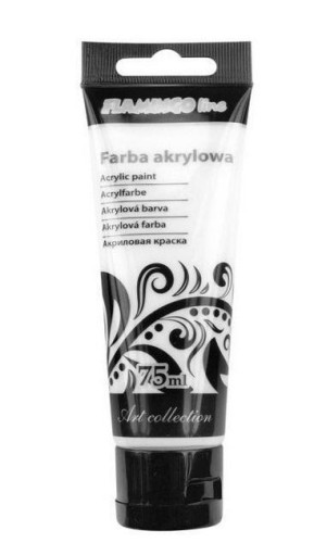 Farba akrylowa 75ml 001 biel tytanowa, Titanum
