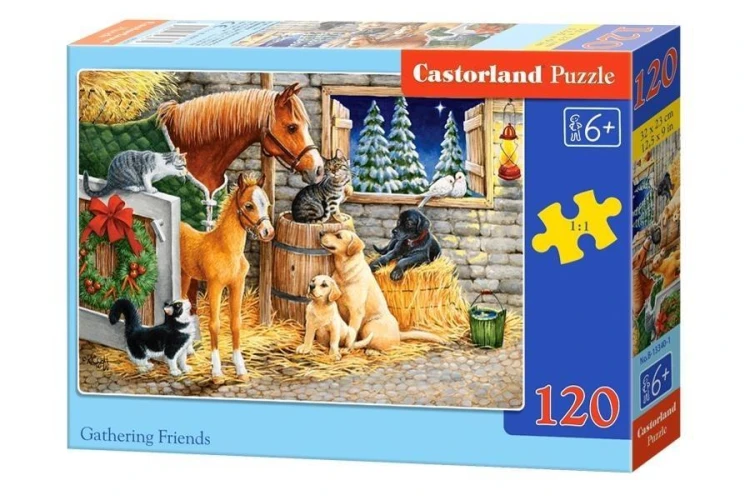 Puzzle 120 Gathering Friends CASTOR, Castorland