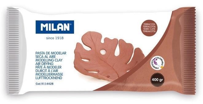 Glina do modelowania air dry 400g brązowa, MILAN