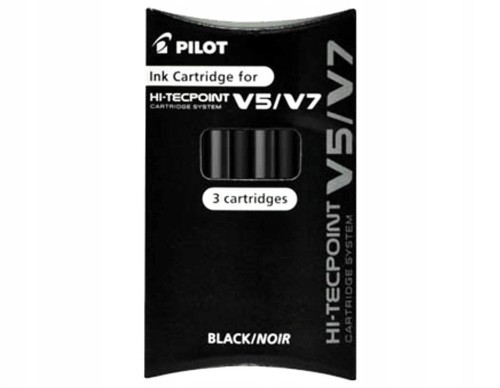 Naboje do V5/V7 czarne 3 sztuki, PILOT
