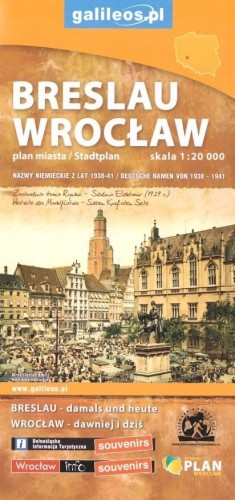 Plan miasta - Wrocław Breslau, praca zbiorowa