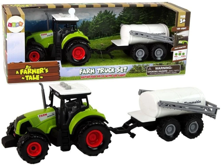 Traktor z przyczepką, Leantoys